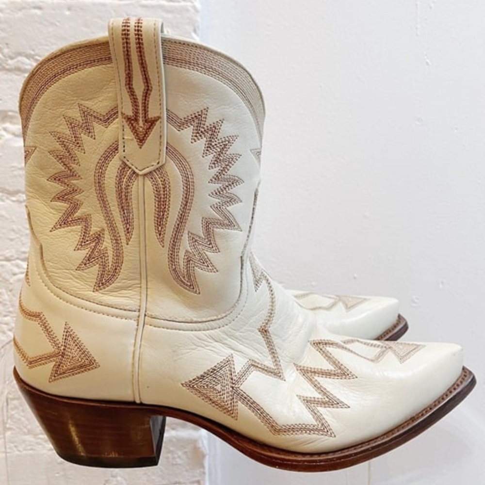 Women's White Western Boots